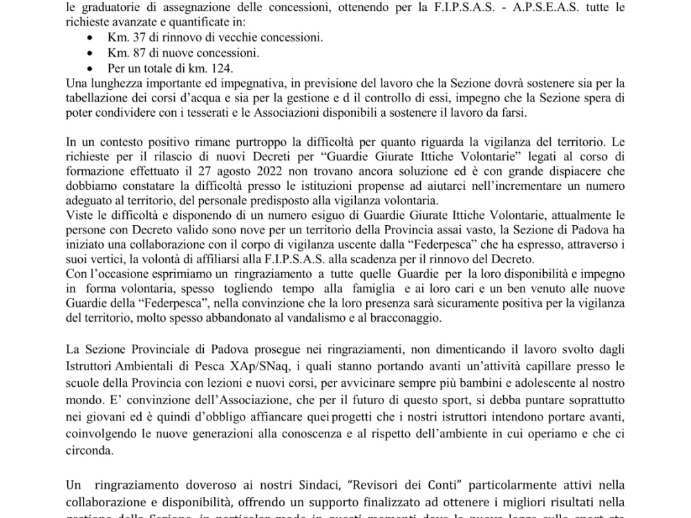 Relazione del Presidente pag. 3