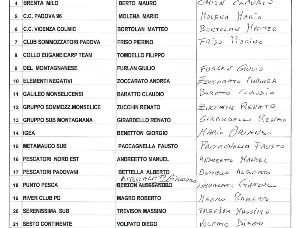 Presenze all'Assemblea Ordinaria.