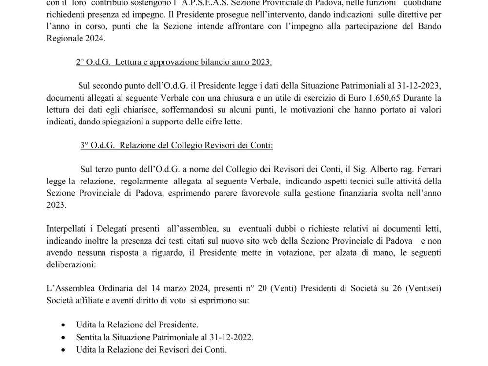 Verbale Assemblea Ordinaria pag. 2