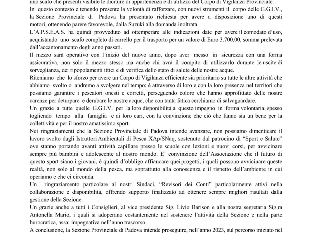 Introduzione del Presidente pag. 2