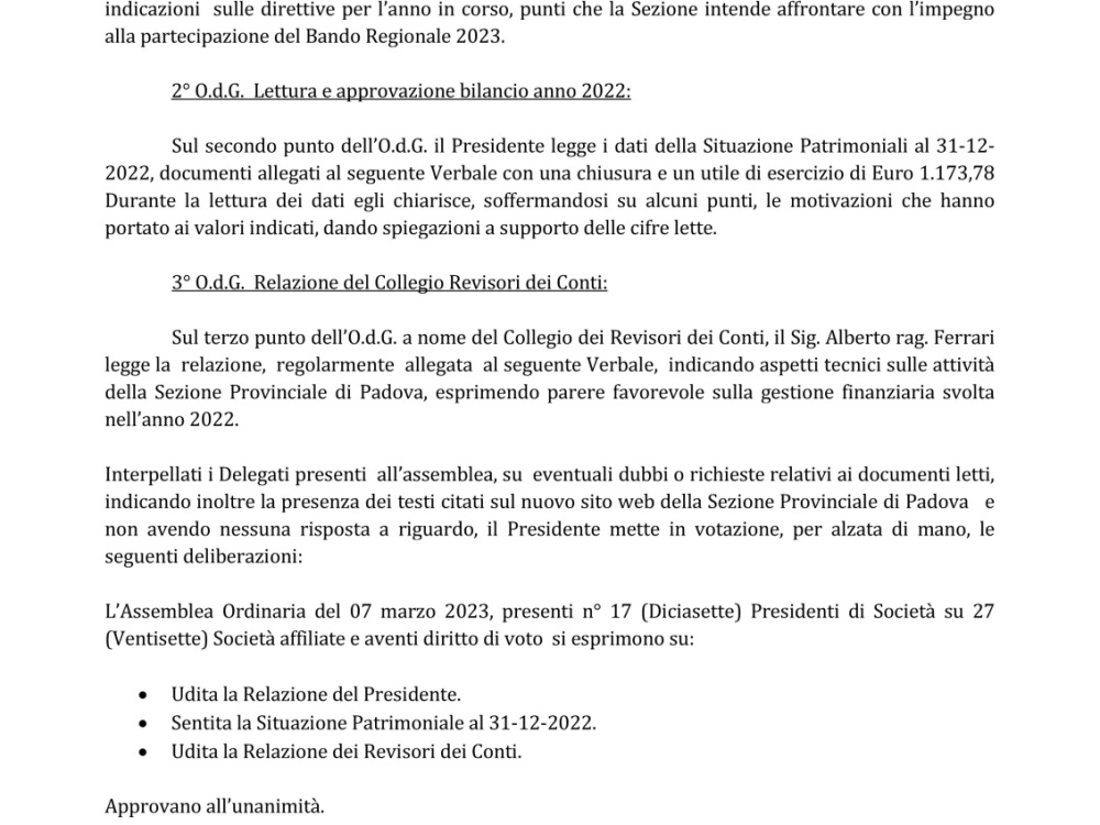 Verbale Assemblea Ordinaria pag. 2